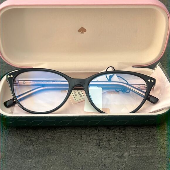 R)KATE SPADE cat eye 54mm blue light blocking reading glasses - Picture 1 of 6